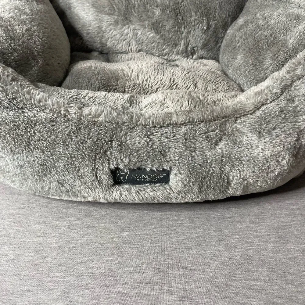 NanDog Super Cloud Reversible Pearl River Gray Dog & Cat Bed